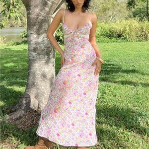 Princess Polly EMILY MAXI DRESS PINK FLORAL 2